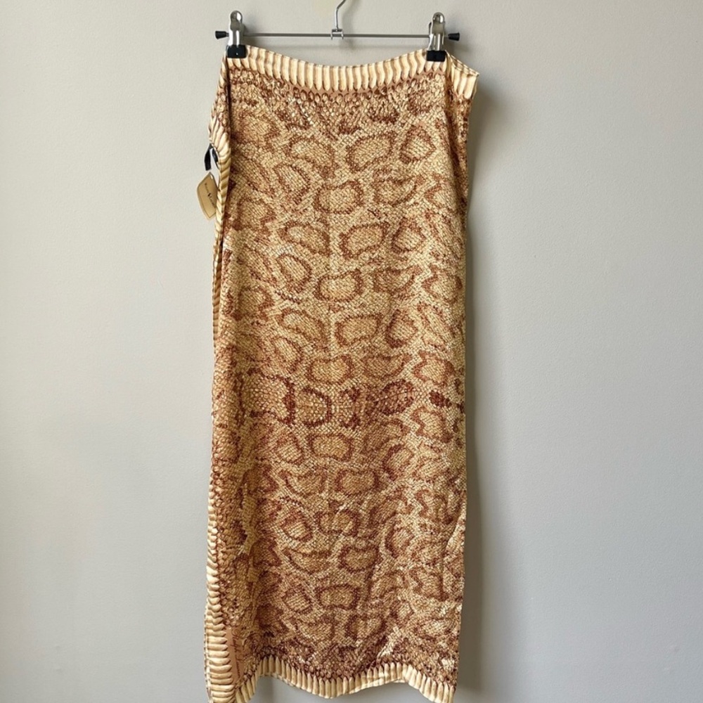NWT RALPH LAUREN vintage animal snakeskin scarf